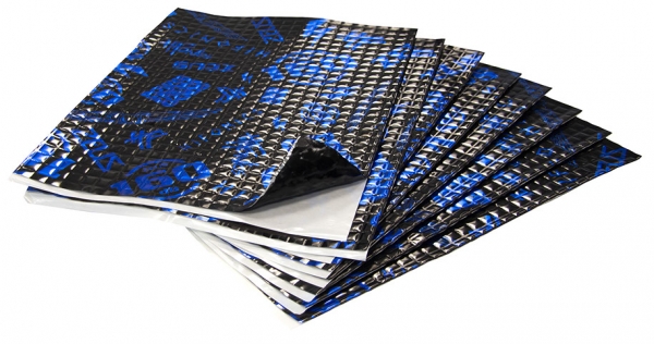 Hifonics Alubutyl 160dB 2mm selbstklebend Dämmmaterial 8 x 50x37cm = 1,48m² Grundpreis 43,92€/m²